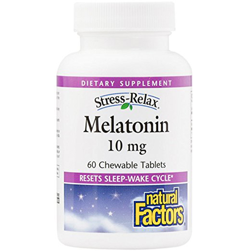 stressrelax melatonin 10mg 60chw Image 1