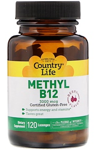 methyl b12 3000 mcg berry 120ct Image 1
