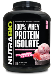 whey protein isolate 5lb strawb Image 1