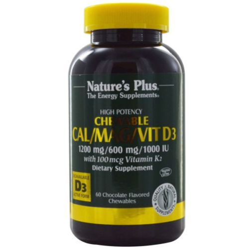 cal/mag/ w/vit d & k2 choc 60chw Image 1
