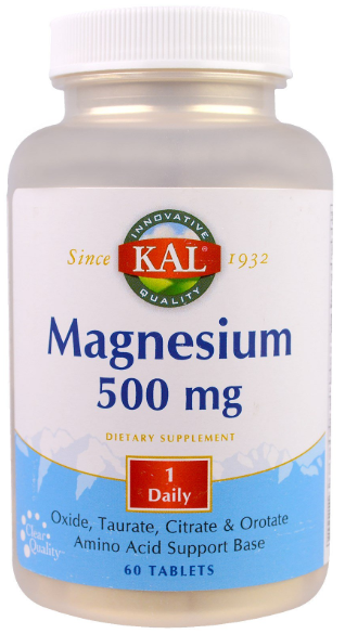 magnesium once daily 60ct 500mg Image 1