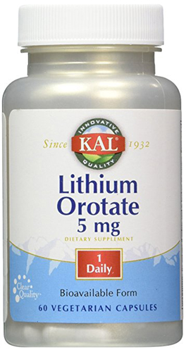 lithium orotate 60ct 5mg Image 1