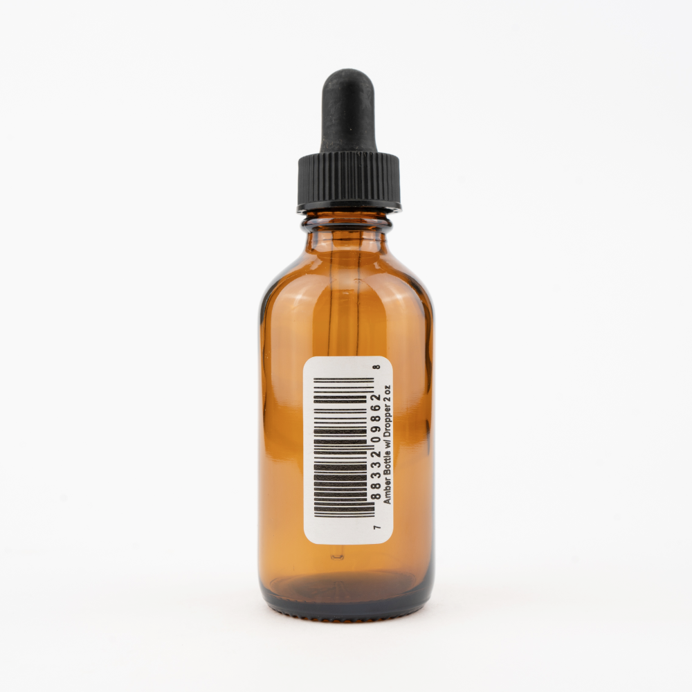 Amber Bottle w/ Dropper Image 1