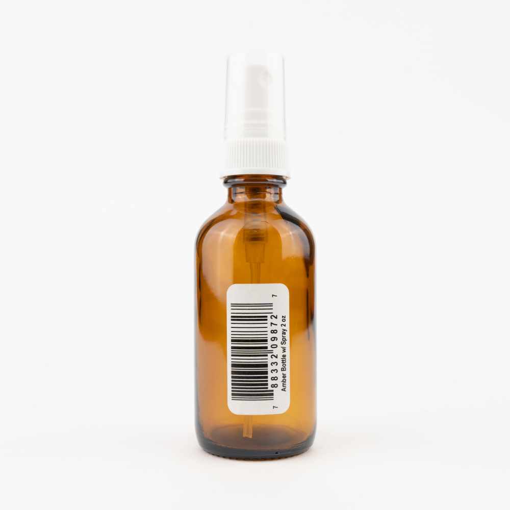 Amber Bottle w/ Spray Top Image 1