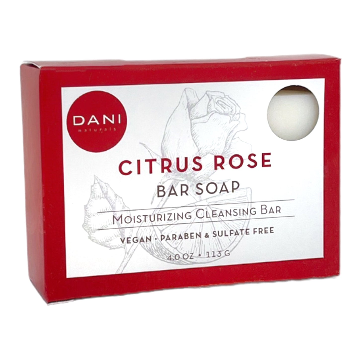 bar soap citrus rose 4oz Image 1