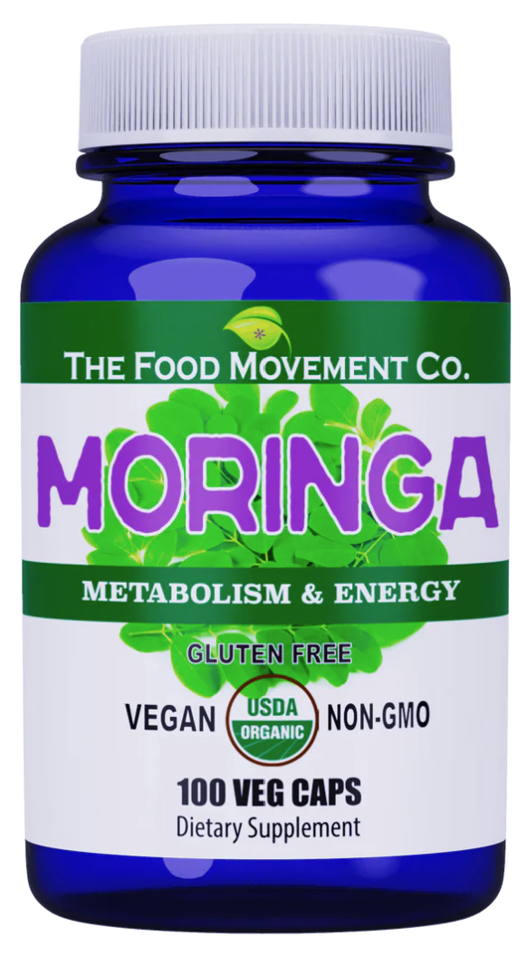 Organic Moringa 100 Vegetarian Capsules Image 1