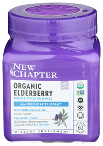 organic elderbrry whlfd gmy 60ct Image 1