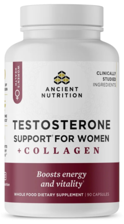 Testosterone Support For Women + Collagen Capsules 90 Ct Image 1