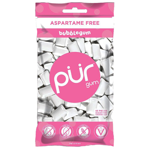 Pur Gum Gum Bubblegum | 55 Pieces | Aspartame Free Image 1