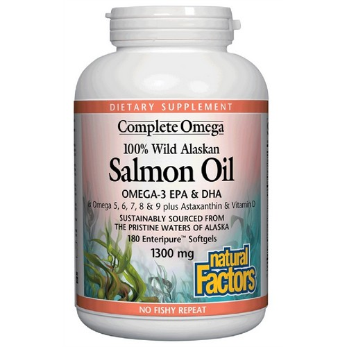 100% SALMON OIL 1300MG 180SG Image 1