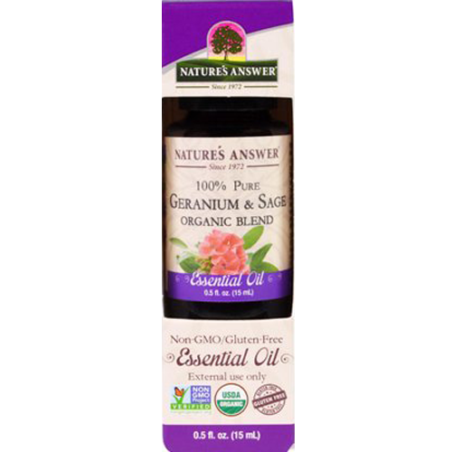GERANIUM & SAGE OIL .5OZ Image 1