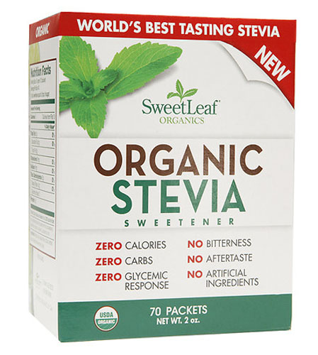 Organic Stevia Sweetener | 70 Packets Image 1
