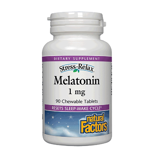 STRESS-RELAX MELATONIN 1 MG CH Image 1