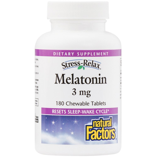 STRESS-RELAX MELATONIN 3 MG CH Image 1
