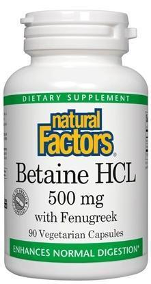 BETAINE HYDROCHLORIDE 500MG Image 1