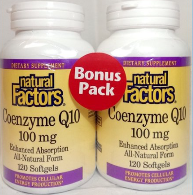 CoQ10 100mg TwinPack | Pack Of 2 | 120 Softgels x2 Image 1