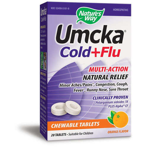 Umcka Cold+Flu Chewable (Orange ) Image 1