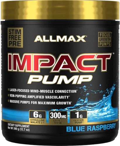 Impact Pump Pre-Workout Blue Ras Image 1
