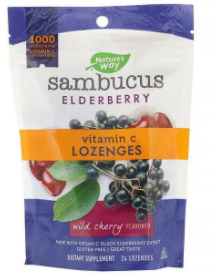 Sambucus Vitamin C Wild Cherry Lozenges Image 1
