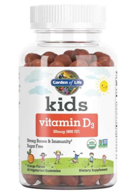 Kids D3 Gummy Orange Image 1