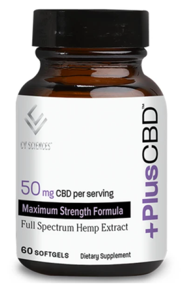 +CBD Softgels 50mg Extra Strength Image 1