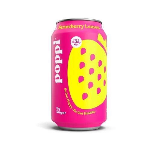 Strawberry Lmnd Prebiotic Soda Image 1