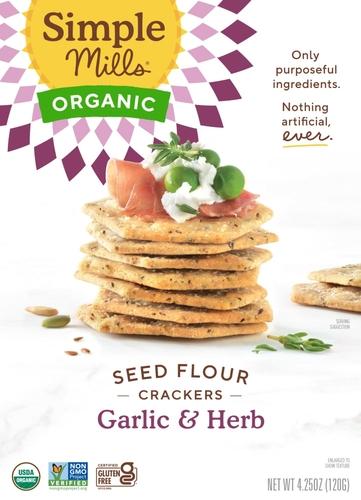 Garlic Herb Seed Cracker Image 1