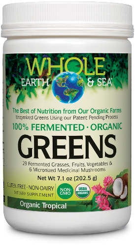 Whole Earth & Sea 100% Fermented Organic Greens | Tropical Image 1