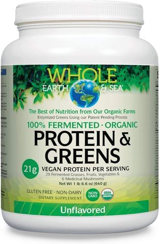 Whole Earth & Sea 100% Fermented Organic Protein & Greens | Unflavored Image 1