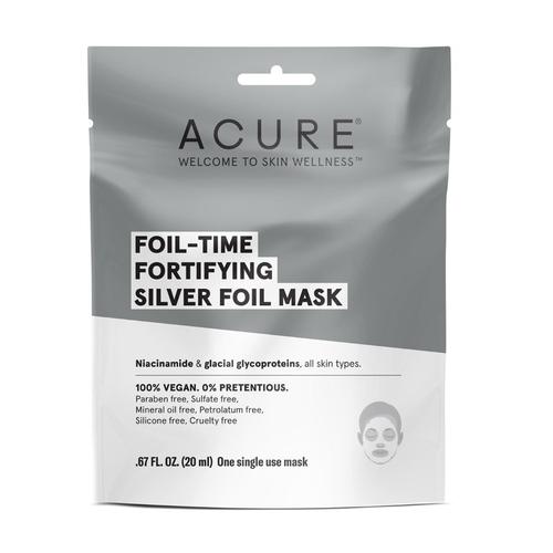 Foil-Time Fortifying Silver Foil Face Mask Image 1