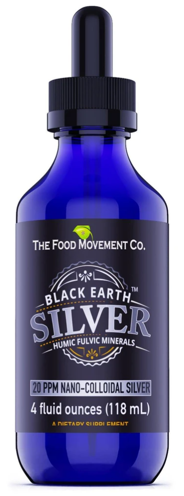 Black Earth | Silver | Humic Fulvic Minerals | 20 PPM Nano-Colloidal Silver Image 1