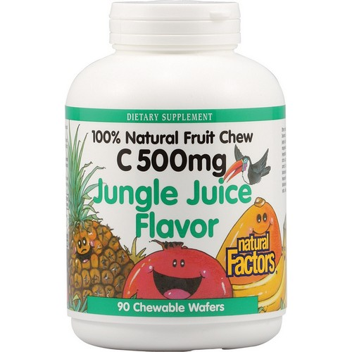 C 500 MG NATURAL FRUIT CHEWS JUNGLE JUICE FLAVOR Image 1