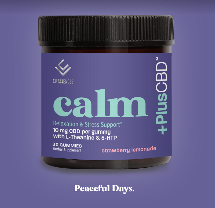 CBD Calm Gummies | Strawberry Lemonade | 10mg Image 1