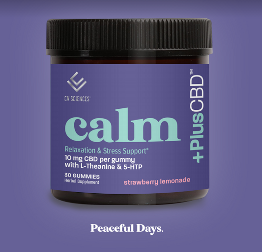 CBD Calm Gummies | Strawberry Lemonade | 10mg Image 1