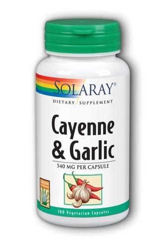 Cayenne Pepper & Garlic Bulb 100ct Image 1
