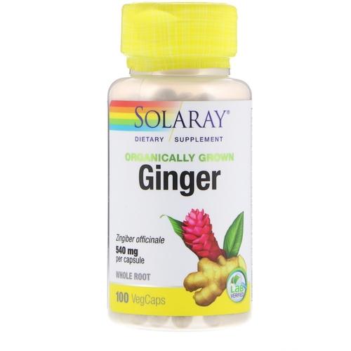 Organically Grown Ginger Root 100ct Image 1