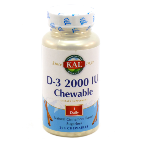 D-3 SUGARLESS 200CT 2000IU Image 1