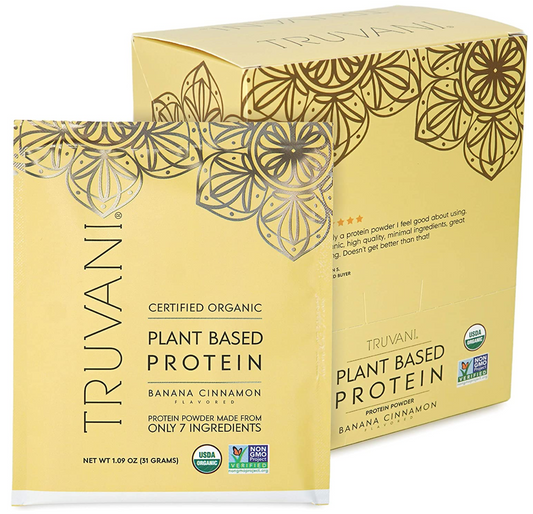 Plant Protein Single Serving Packet | Banana Cinnamon Image 1
