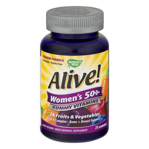 Alive! Women’s 50+ Gummy Vitamins Image 1