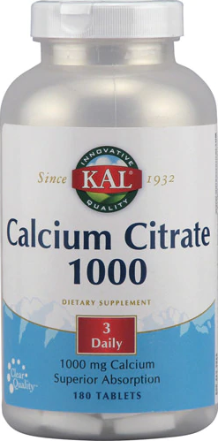 CALCIUM CITRATE 180CT 1000MG Image 1