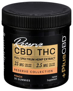 Reserve CBD | Peach | 25mg CBD, 2.5mg THC Image 1