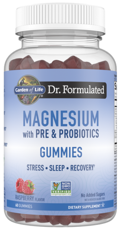 Dr. Formulated | Magnesium with Prebiotics and Probiotics | Raspberry Gummies Image 1