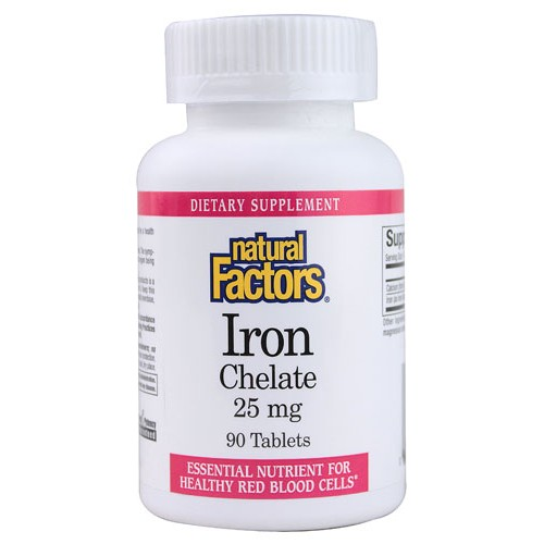 IRON CHELATE 25 MG 90 TAB Image 1