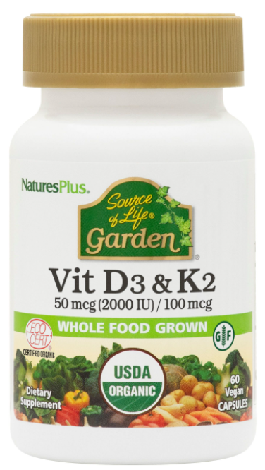 Source of Life Garden | Vitamin D3 2000 & K2 (Menaquinone-7) 100mcg Image 1