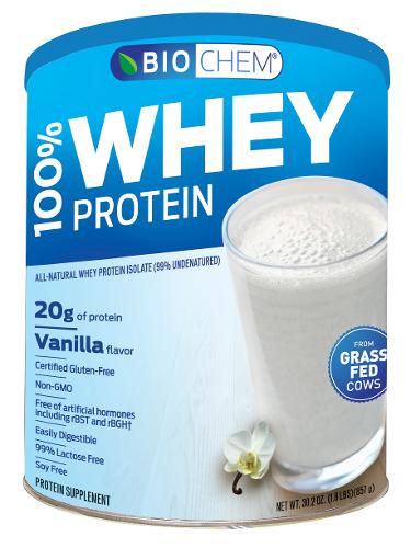 100% Whey Protein Vanilla 30oz Image 1