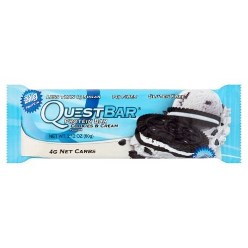 Quest Cookies Cream Bar Image 1