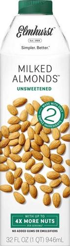 Elmhurst Beverage Almond Milk Unsweetened Image 1