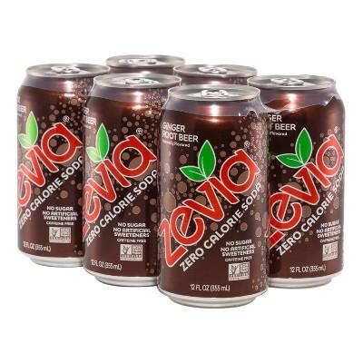Zevia Soda Ginger Root Beer Can Image 1