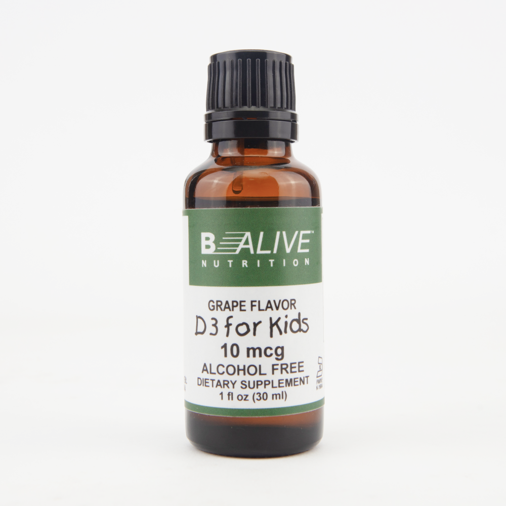 Kid's D3 400 IU Grape Flavor Alcohol-Free Image 1