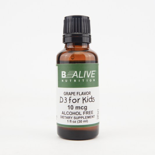 Kid's D3 400 IU Grape Flavor Alcohol-Free Image 1